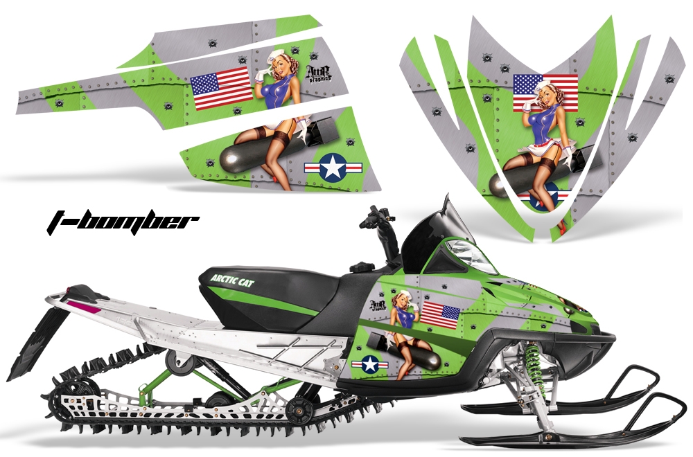 Arctic Cat M Series Graphics Kit TBOMBER GREEN